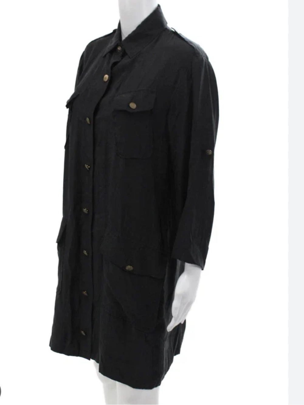 Rag & Bone NY. silk button up shirt dress